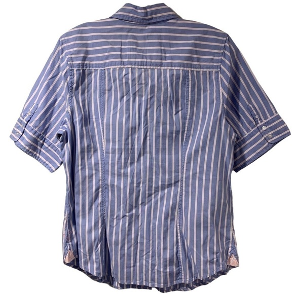 American Eagle Striped Button Shirt - Short Sleeve - Picture 8 of 8